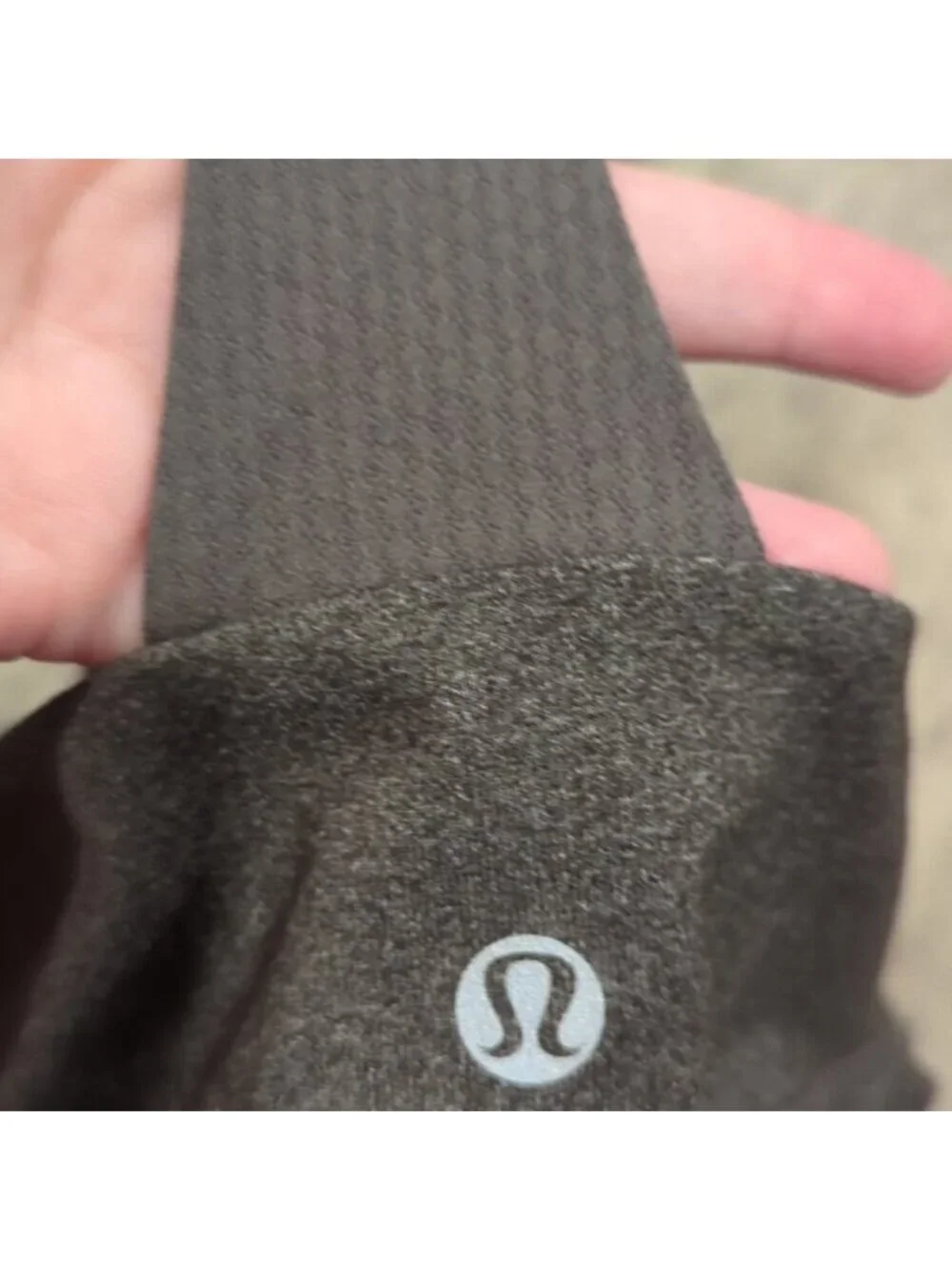 LULULEMON Deep Breath Tank Heathered wren striped Tank Top